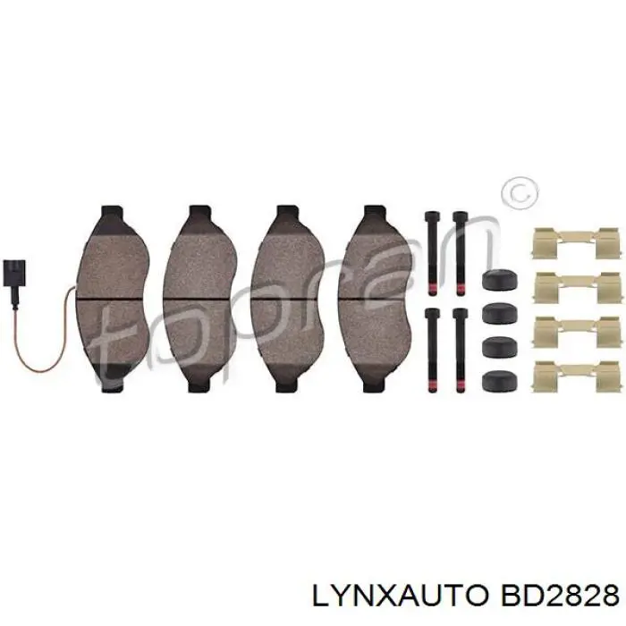 Гальмівні колодки Lynxauto BD2828 ціна, від 20.70 USD