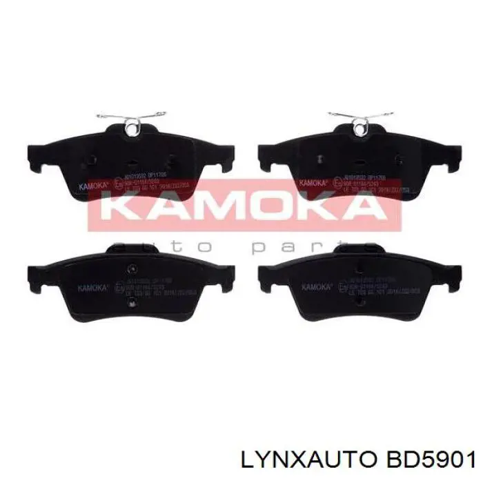 BD5901 Lynxauto Колодки гальмівні задні, дискові