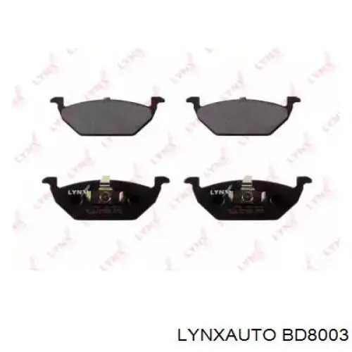 BD8003 Lynxauto Передні гальмівні колодки