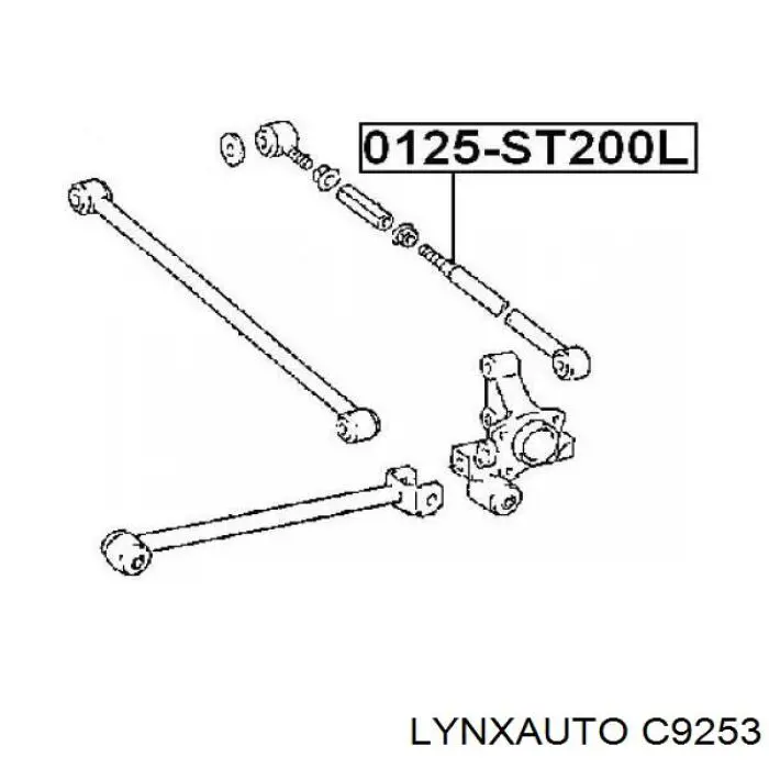 Сайлентблок задньої підвіски Lynxauto C9253