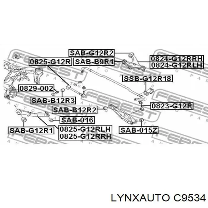 Сайлентблок заднього важеля Polycraft SU0620 ціна, від 7.56 USD