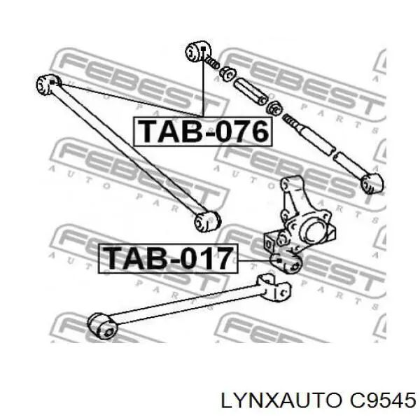 Сайлентблок заднього кулака Lynxauto C9545 ціна, від 4.14 USD