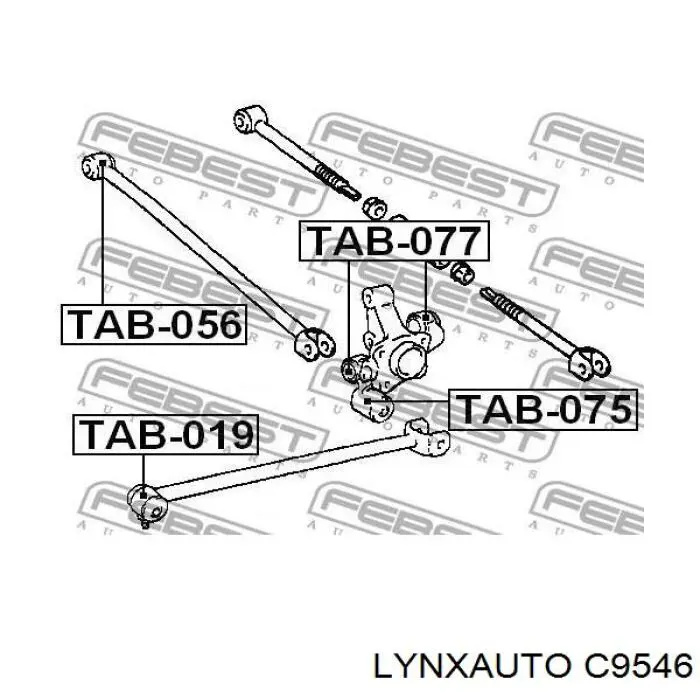 Сайлентблок цапфи задньої STC T458074 ціна, від 5.15 USD