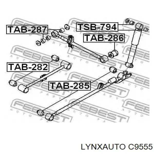 Сайлентблок заднього поздовжнього нижнього важеля Toyota 4872787404 ціна, від 3.59 USD