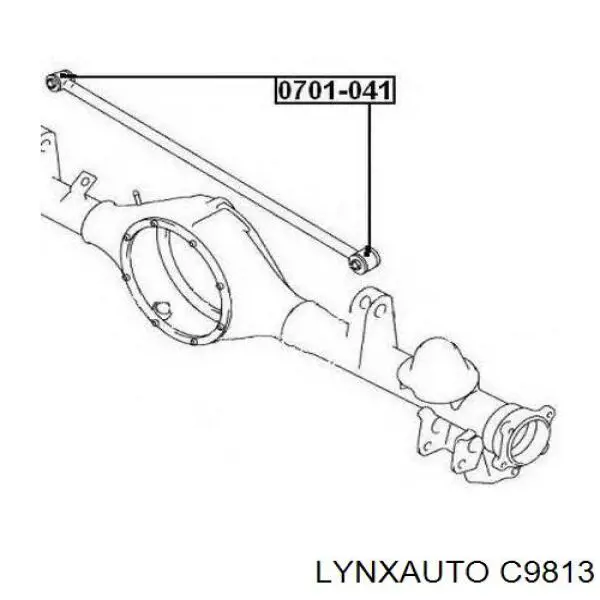 Сайлентблок тяги поперечної, задньої підвіски C9813 Lynxauto