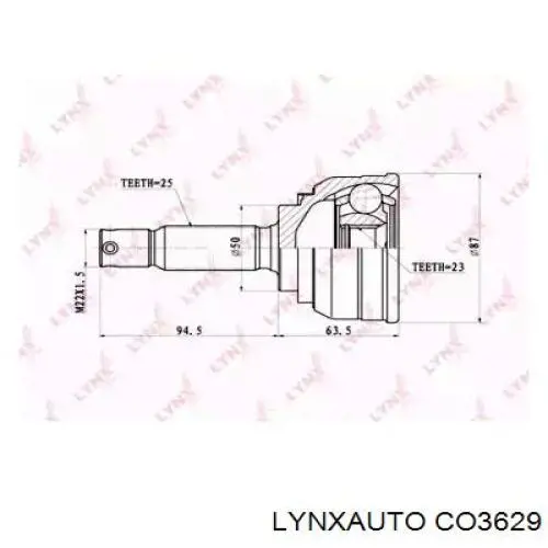 Граната колісна Lynxauto CO3629 ціна, від 25.20 USD