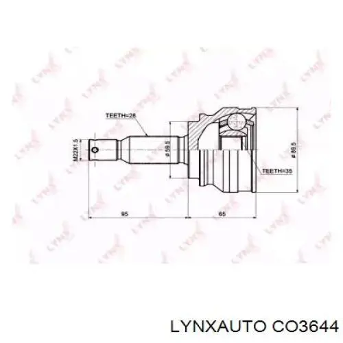 ШРУС зовнішній передній CO3644 Lynxauto