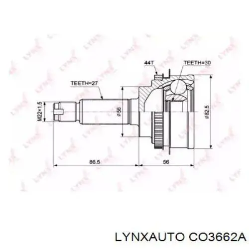 Граната колісна Lynxauto CO3662A ціна, від 35.70 USD