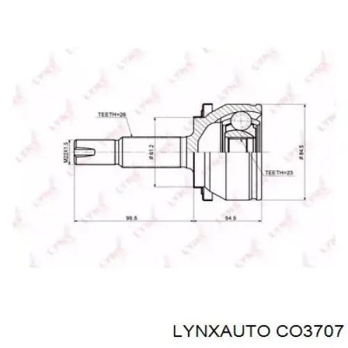 ШРУС зовнішній передній CO3707 Lynxauto