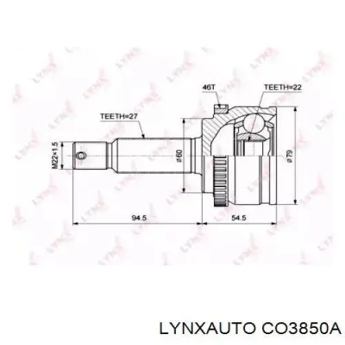  Піввісь (привід) передня, права Hyundai Elantra 4