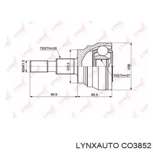 ШРУС зовнішній передній CO3852 Lynxauto