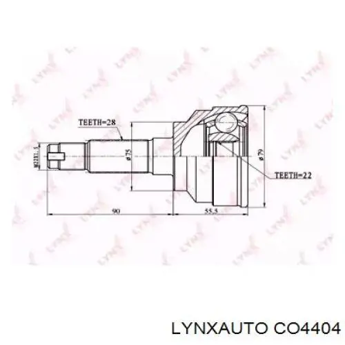 Купити CO4404 Lynxauto Шарнір приводу зовнішній