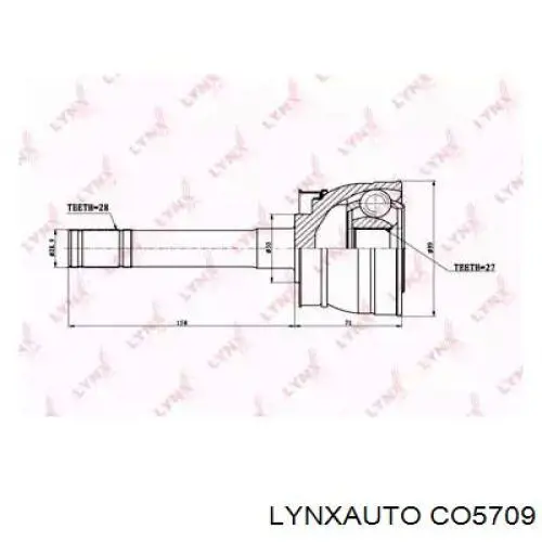 ШРУС зовнішній передній CO5709 Lynxauto