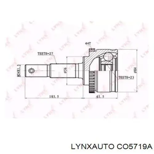 ШРУС зовнішній передній CO5719A Lynxauto