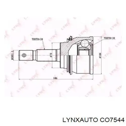 Граната колісна Lynxauto CO7544 ціна, від 45.44 USD