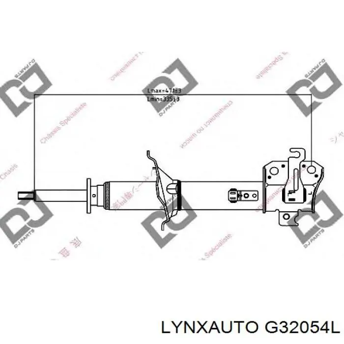 Амортизатор передній, лівий G32054L Lynxauto