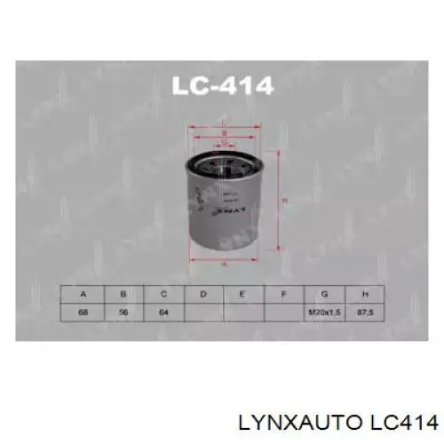 Купити LC414 Lynxauto Фільтр очищення масла відцентровий