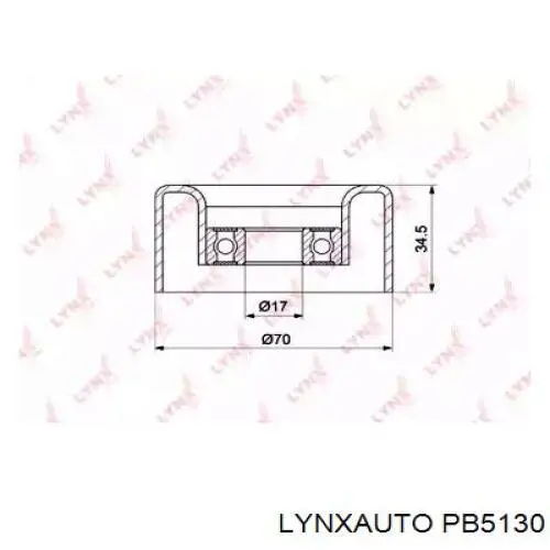 PB5130 Lynxauto Ролик натяжителя ременя агрегатів