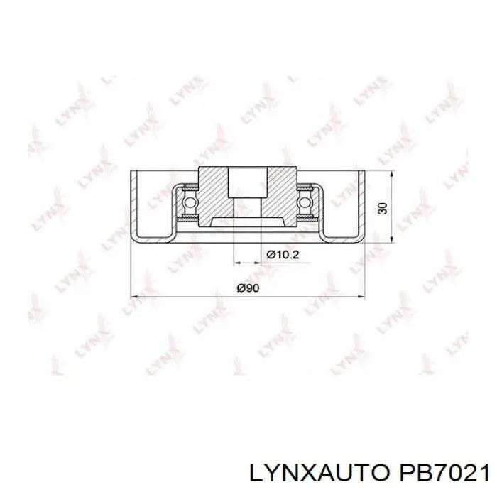 Ролик приводного ременя, паразитний PB7021 Lynxauto