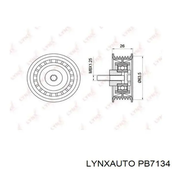 Ролик приводного ременя, паразитний 541054 Maxgear