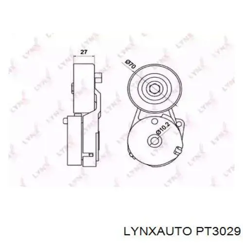 Натягувач приводного ременя Lynxauto PT3029 ціна, від 21.23 USD