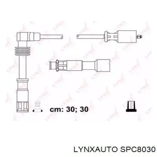 Дріт високовольтний, комплект SPC8030 Lynxauto