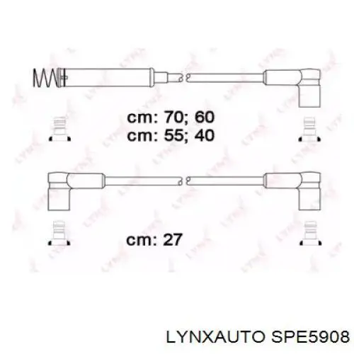 Дріт високовольтний, комплект SPE5908 Lynxauto