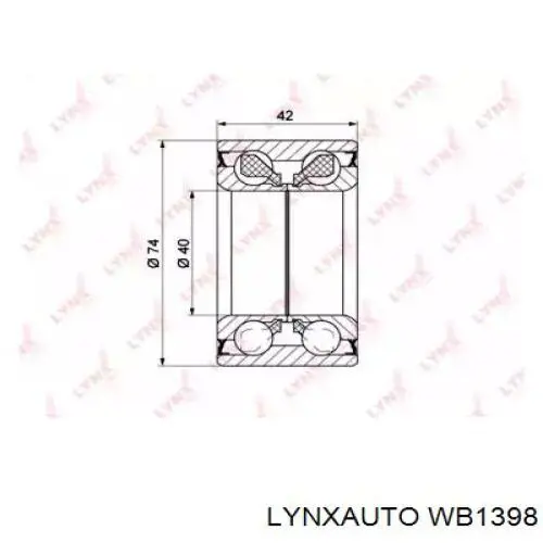 Купити WB1398 Lynxauto Підшипник ступиці передньої