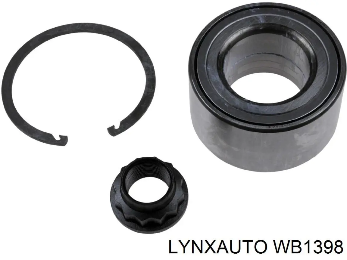 Комплект підшипник маточини передньої Lynxauto WB1398 ціна, від 21.14 USD