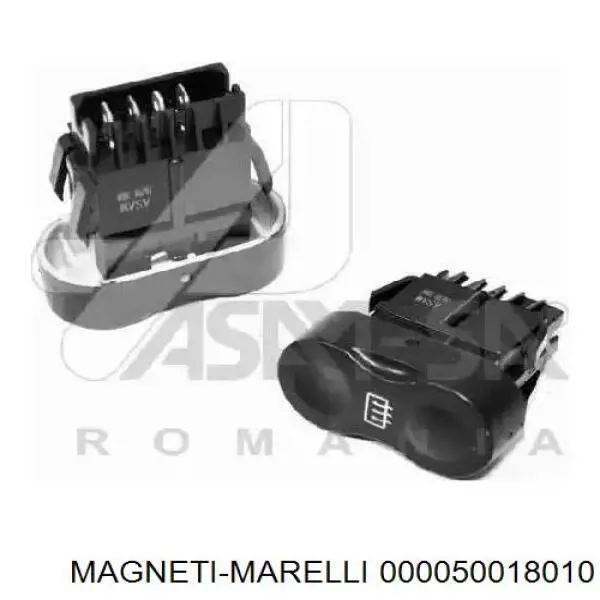 Кнопка вмикання обігріву заднього скла 000050018010 Magneti Marelli