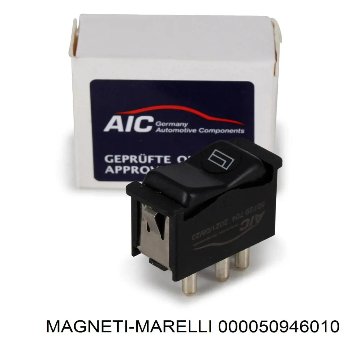 Купити 000050946010 Magneti Marelli Кнопка вмикання двигуна склопідіймача центральної консолі