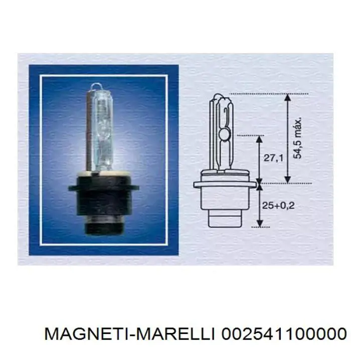 Лампочка ксеноновая 002541100000 Magneti Marelli