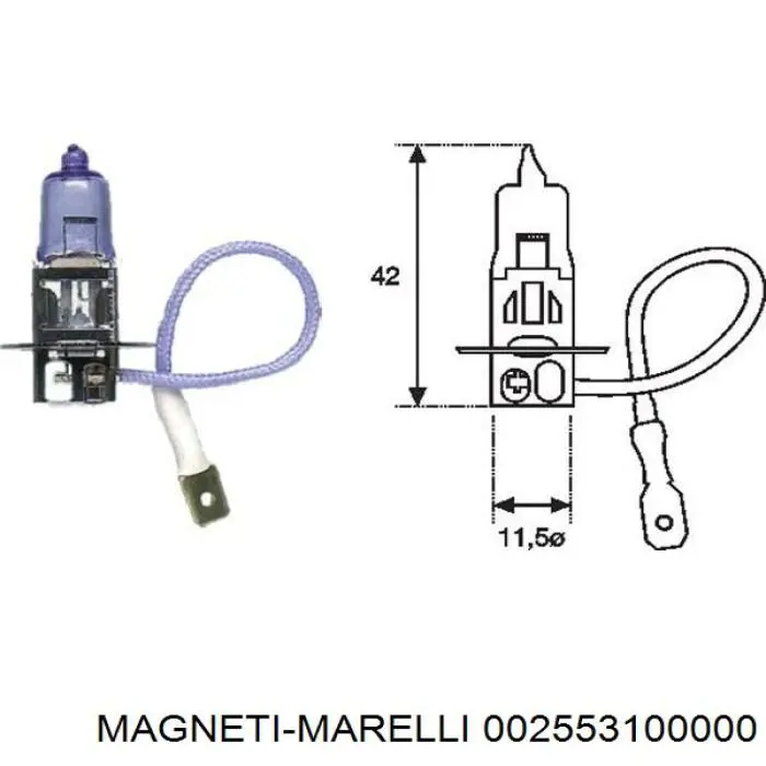 Купити 002553100000 Magneti Marelli Лампочка галогенна
