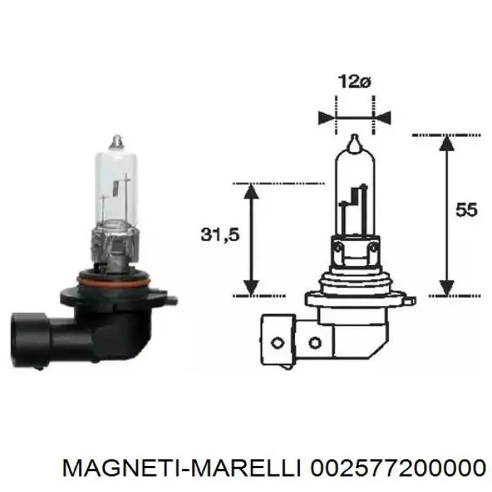 Купити 002577200000 Magneti Marelli Лампочка галогенна