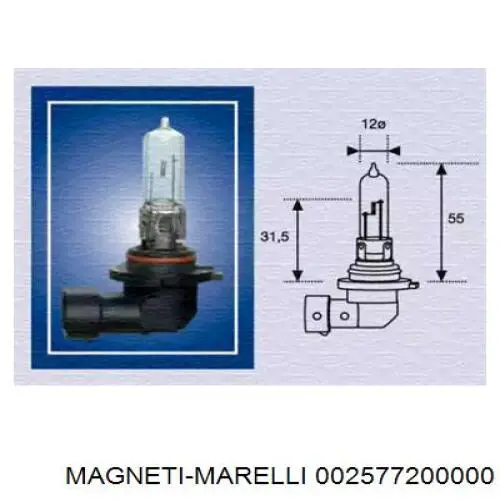 002577200000 Magneti Marelli лампочка галогенна