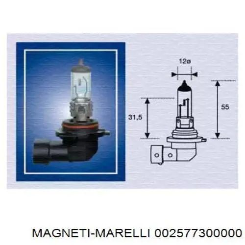 Лампочка галогенна Magneti Marelli 002577300000 ціна, від 4.39 USD