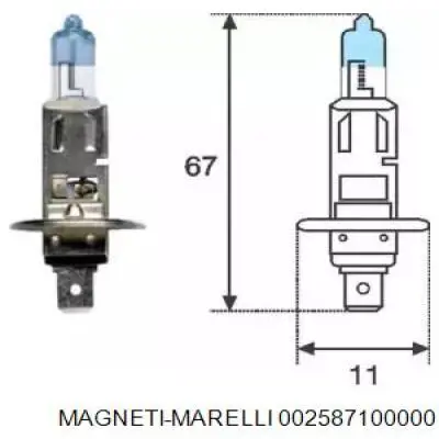 Лампочка галогенна 002587100000 Magneti Marelli