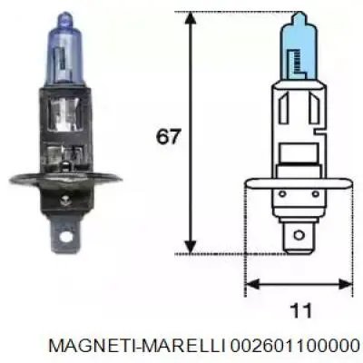 Лампочка галогенна Magneti Marelli 002601100000 ціна, від 2.25 USD