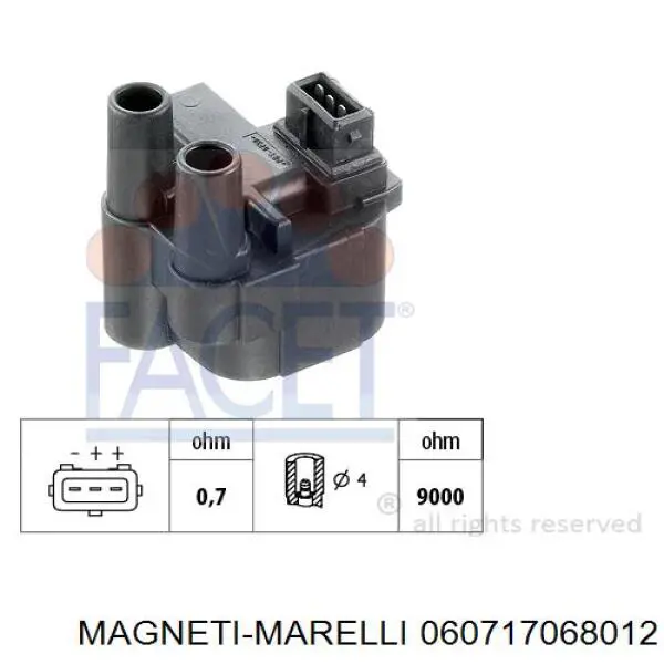 060717068012 Magneti Marelli Котушка запалювання
