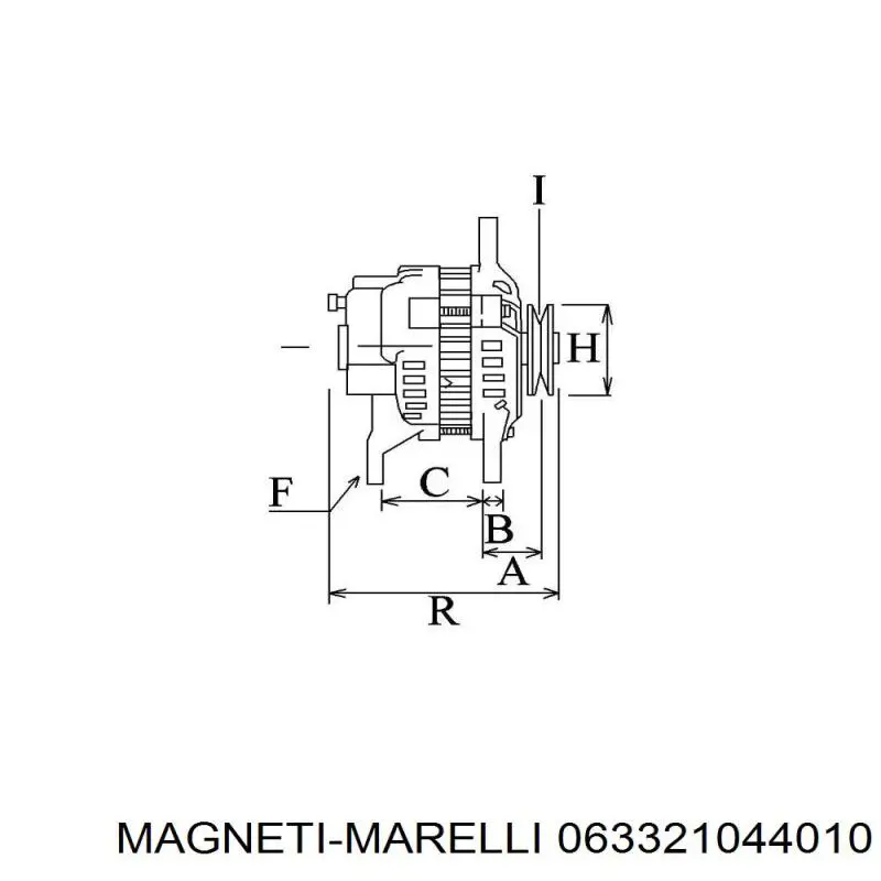 Генератор Magneti Marelli 063321044010 ціна, від 96.50 USD