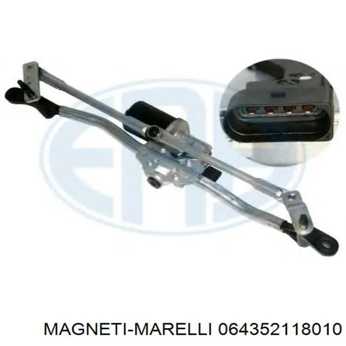 Двигун склоочисника лобового скла (трапеції) TGE521T Magneti Marelli