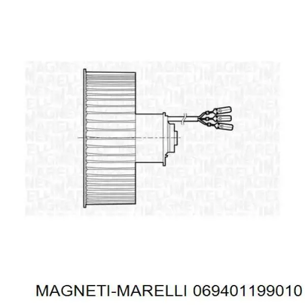 Двигун вентилятора пічки (обігрівача салону) Magneti Marelli 069401199010 ціна, від 31.57 USD