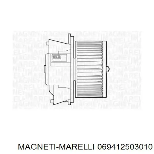 Двигун вентилятора пічки (обігрівача салону) 069412503010 Magneti Marelli