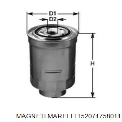 Фільтр тонкого очищення палива Magneti Marelli 152071758011 ціна, від 8.49 USD