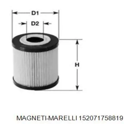 Масляний фільтр двигуна Magneti Marelli 152071758819 ціна, від 5.10 USD
