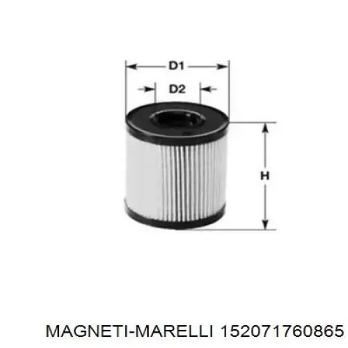 Фільтр тонкого очищення палива Magneti Marelli 152071760865 ціна, від 6.84 USD