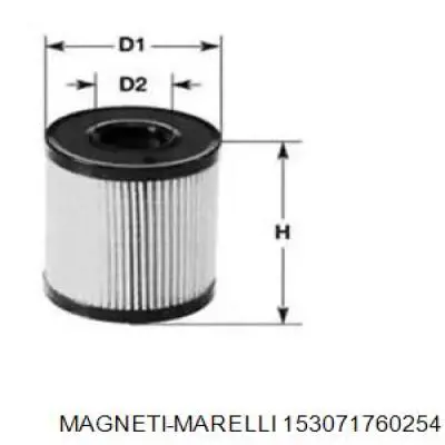 Масляний фільтр двигуна Magneti Marelli 153071760254 ціна, від 5.54 USD