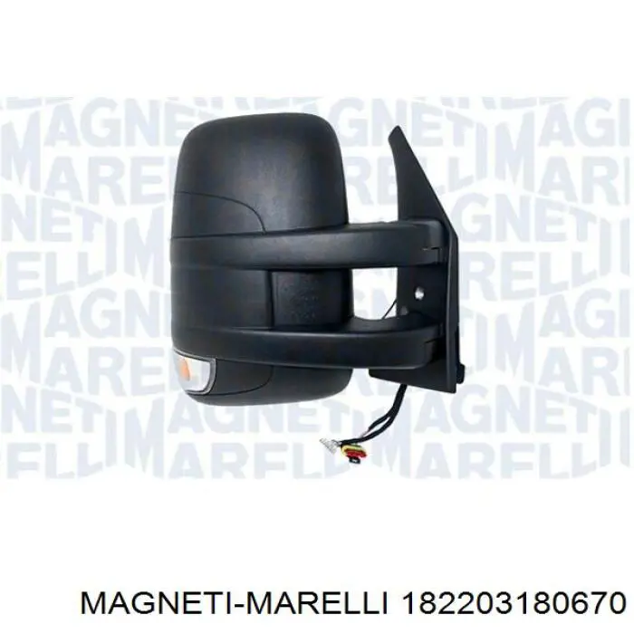 Дзеркало заднього виду, праве 182203180670 Magneti Marelli