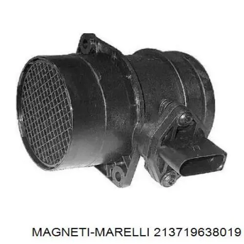 Датчик потоку (витрати) повітря, витратомір MAF - (Mass Airflow) 213719638019 Magneti Marelli