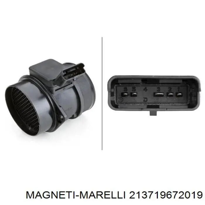 Датчик масової витрати повітря Magneti Marelli 213719672019 ціна, від 49.35 USD